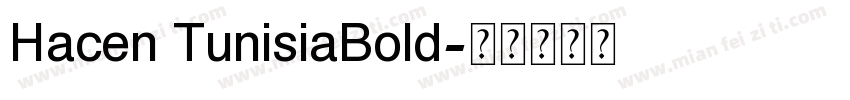 Hacen TunisiaBold字体转换